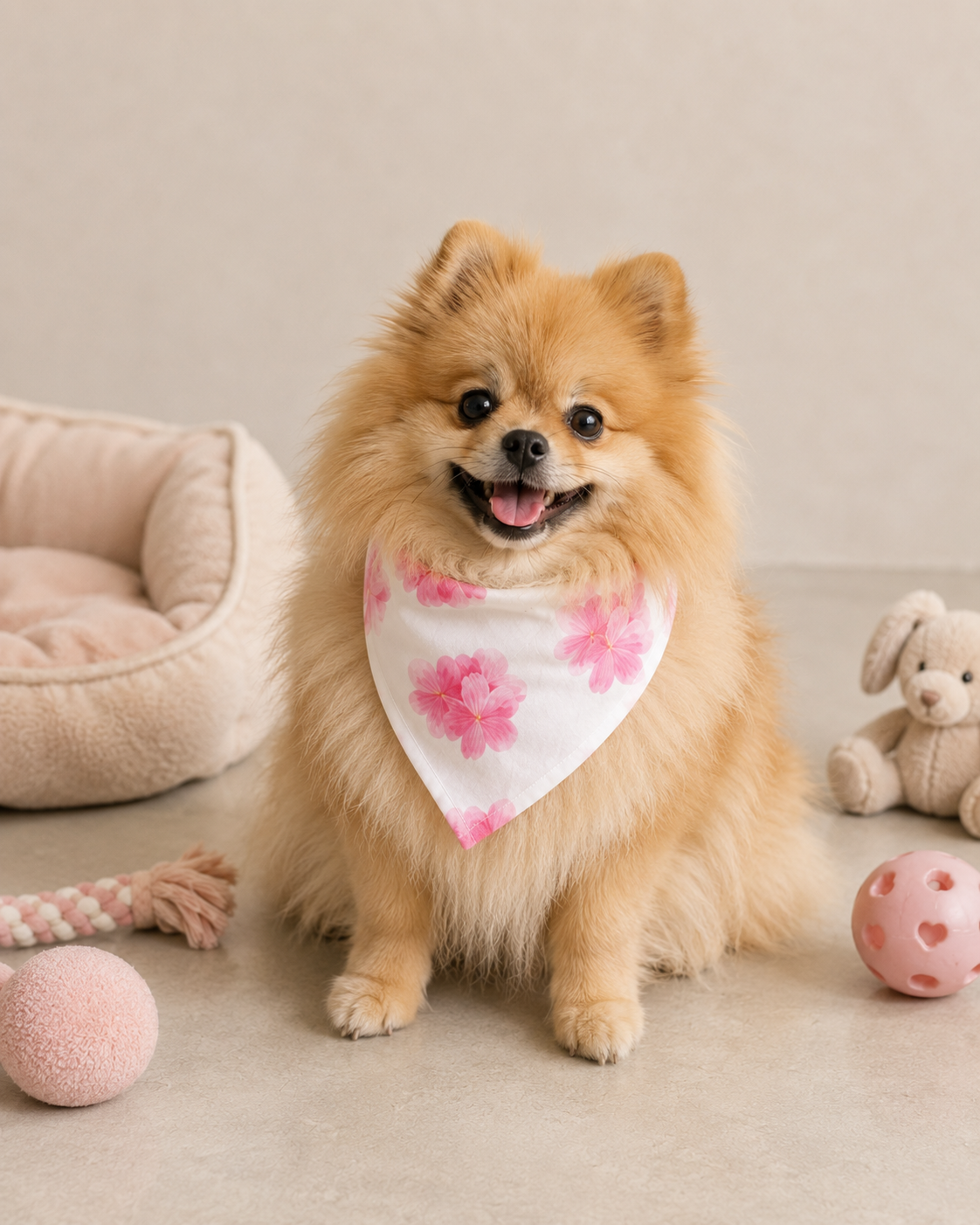 Cherry Blossom Pet Bandana - Bow Collection