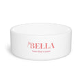Personalized Pink Bow Pet Bowl — Custom Dog Name Food & Water Dish